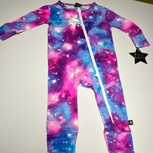 PixieLane simply soft cosmos print baby onesie - NWT